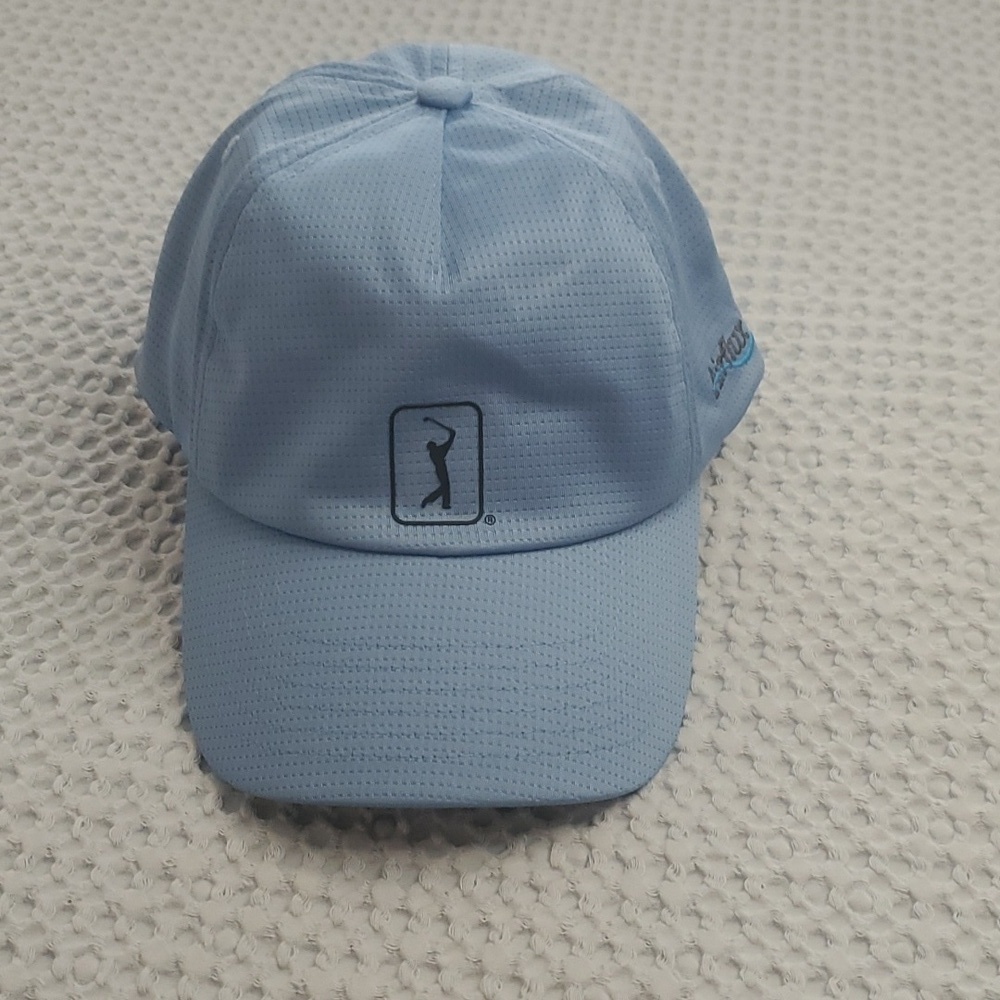NWOT PGA Tour Light Blue Adjustable Hat